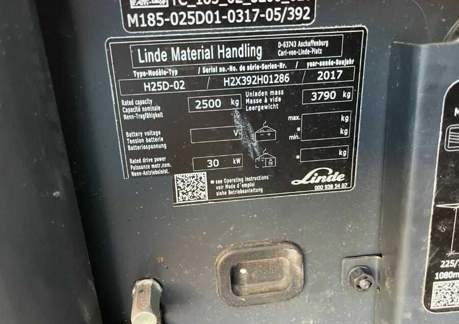 Linde H25D-02 - Forklift diesel: gambar 4 Linde H25D-02 - Forklift diesel: gambar 4