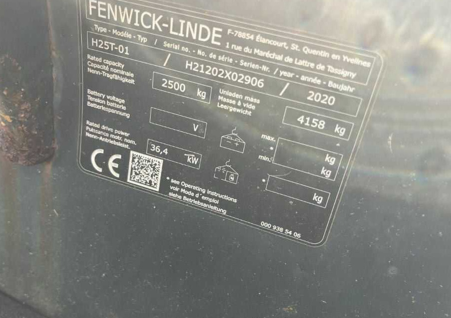Linde H25T-01 - Forklift LPG: gambar 4 Linde H25T-01 - Forklift LPG: gambar 4