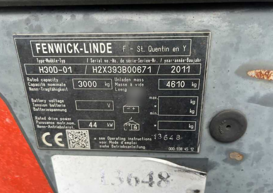 Linde H30D-01 - Forklift diesel: gambar 4 Linde H30D-01 - Forklift diesel: gambar 4