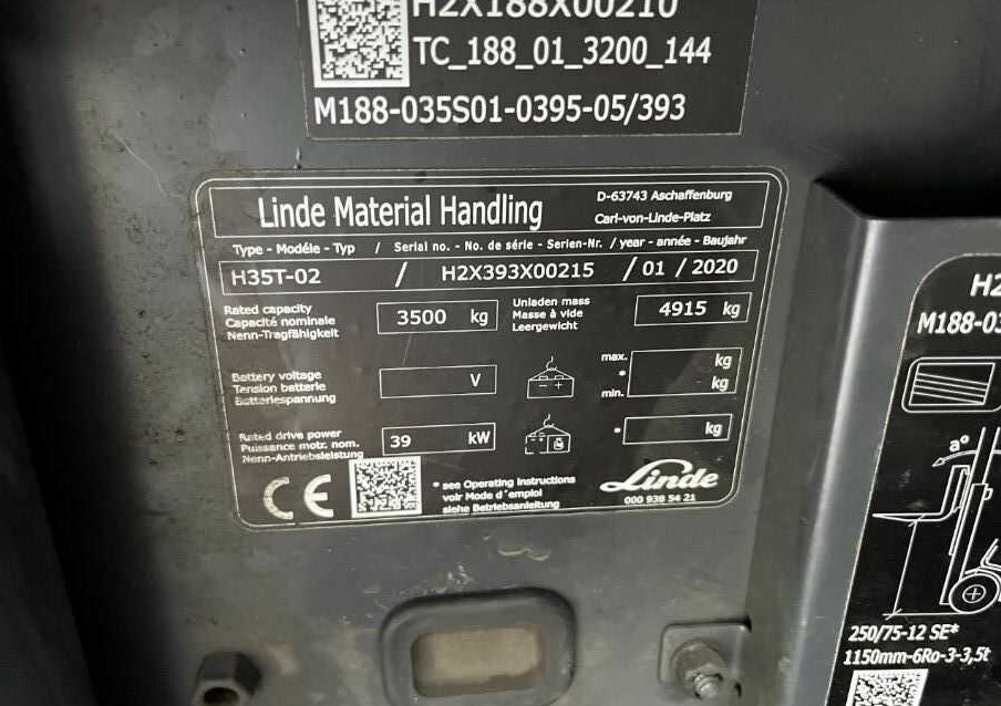 Linde H35T-02 - Forklift LPG: gambar 4 Linde H35T-02 - Forklift LPG: gambar 4
