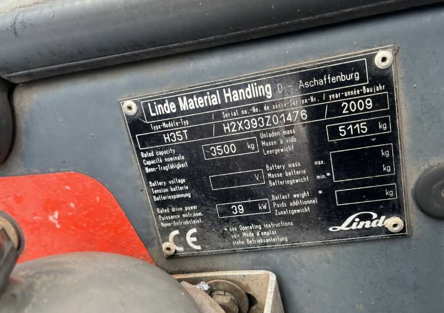 Linde H35T - Forklift LPG: gambar 4 Linde H35T - Forklift LPG: gambar 4