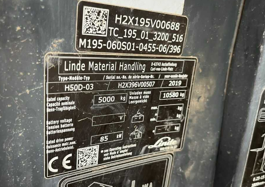 Linde H50D-03 - Forklift diesel: gambar 5 Linde H50D-03 - Forklift diesel: gambar 5