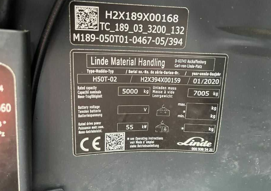 Linde H50T-02 - Forklift LPG: gambar 4 Linde H50T-02 - Forklift LPG: gambar 4