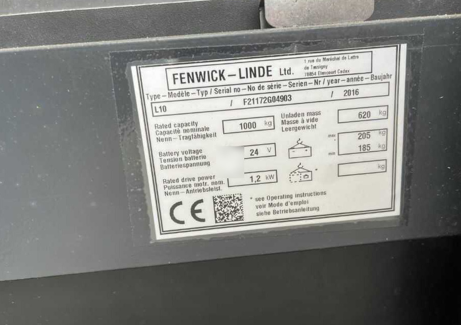 Linde L10 - Penumpuk: gambar 4 Linde L10 - Penumpuk: gambar 4