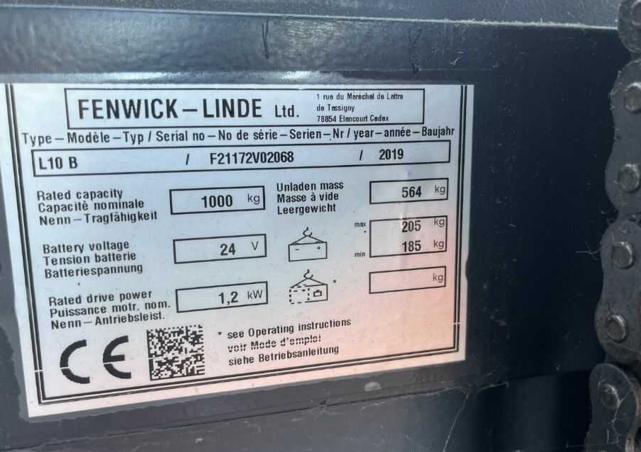 Linde L10B - Penumpuk: gambar 4 Linde L10B - Penumpuk: gambar 4
