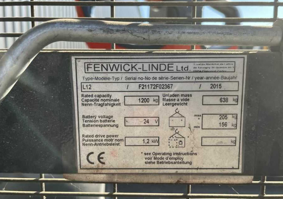 Linde L12 - Penumpuk: gambar 4 Linde L12 - Penumpuk: gambar 4