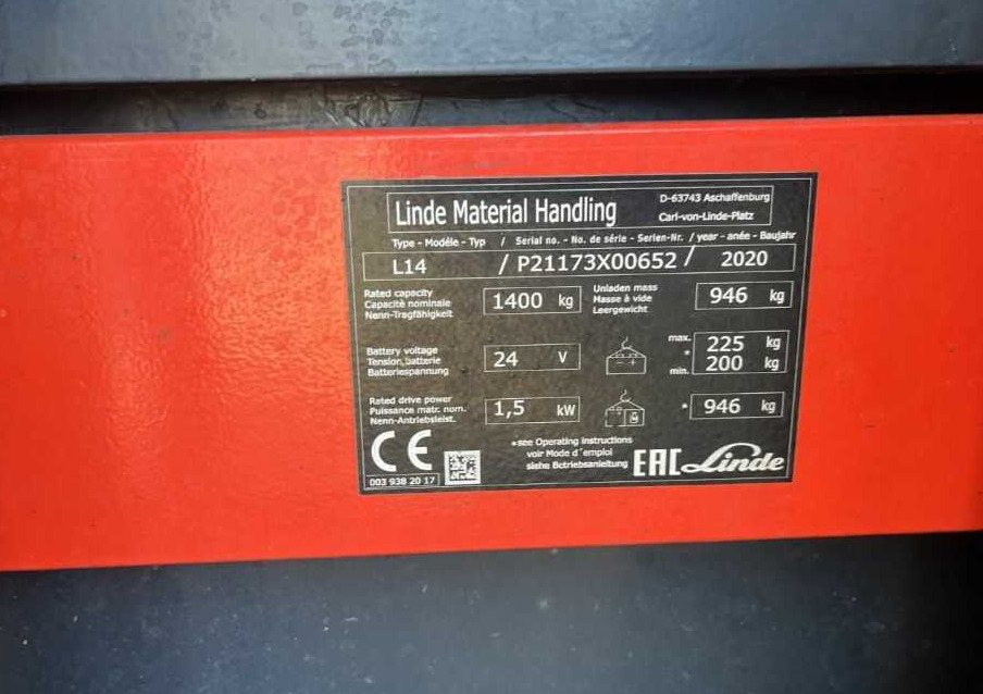 Linde L14 - Penumpuk: gambar 4 Linde L14 - Penumpuk: gambar 4