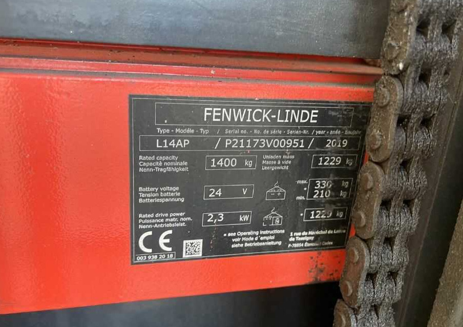 Linde L14AP - Penumpuk: gambar 4 Linde L14AP - Penumpuk: gambar 4