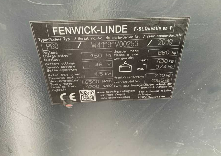 Linde P60 - Traktor derek: gambar 5 Linde P60 - Traktor derek: gambar 5
