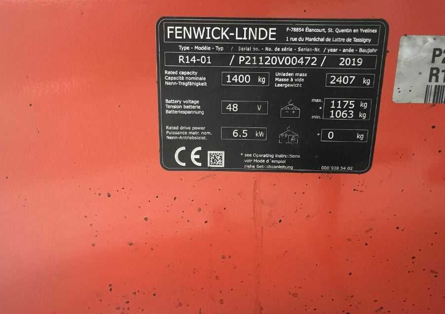 Linde R14-01 - Jangkauan truk: gambar 4 Linde R14-01 - Jangkauan truk: gambar 4