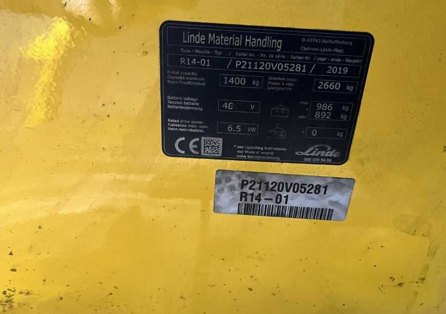 Linde R14-01 - Jangkauan truk: gambar 4 Linde R14-01 - Jangkauan truk: gambar 4