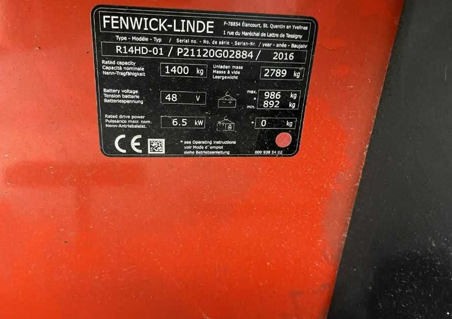Linde R14HD-01 - Jangkauan truk: gambar 4 Linde R14HD-01 - Jangkauan truk: gambar 4