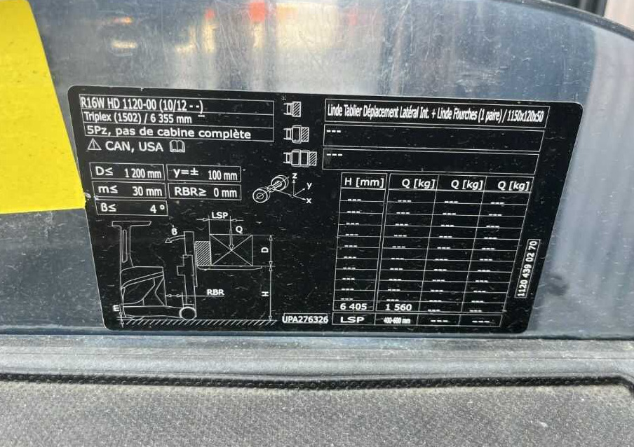 Linde R16HD-01 - Jangkauan truk: gambar 5 Linde R16HD-01 - Jangkauan truk: gambar 5