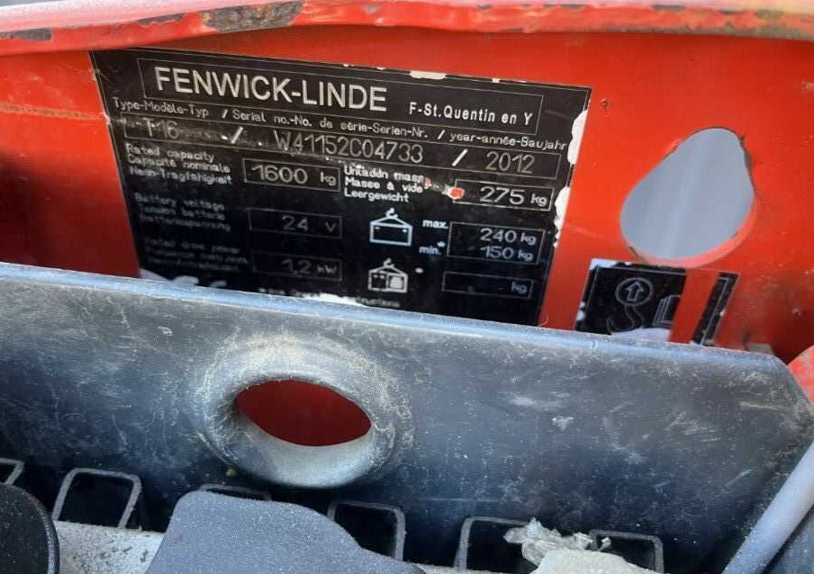 Linde T16 - Truk pallet: gambar 4 Linde T16 - Truk pallet: gambar 4