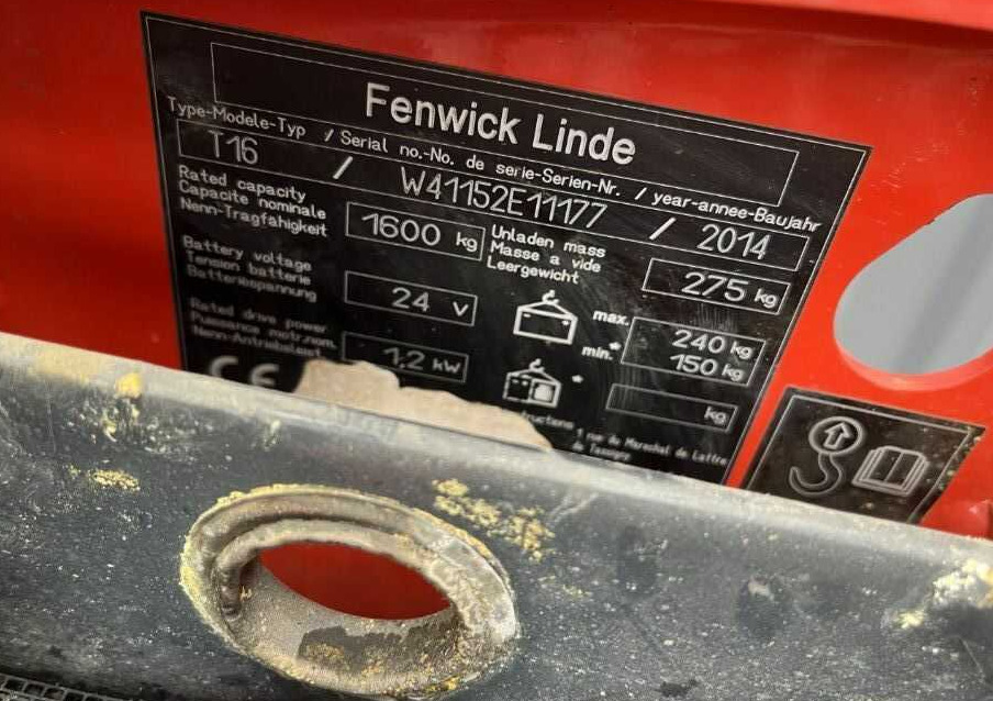 Linde T16 - Truk pallet: gambar 4 Linde T16 - Truk pallet: gambar 4