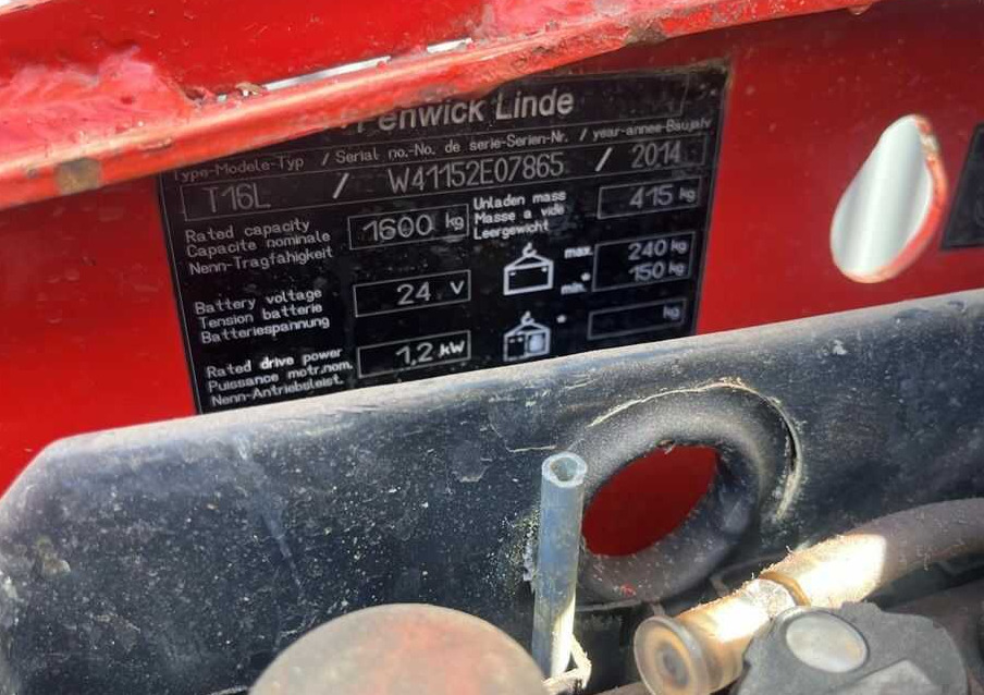 Linde T16L - Truk pallet: gambar 5 Linde T16L - Truk pallet: gambar 5