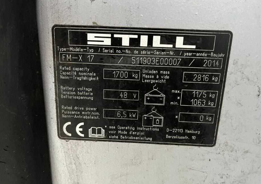 Still FM-X17 - Jangkauan truk: gambar 4 Still FM-X17 - Jangkauan truk: gambar 4