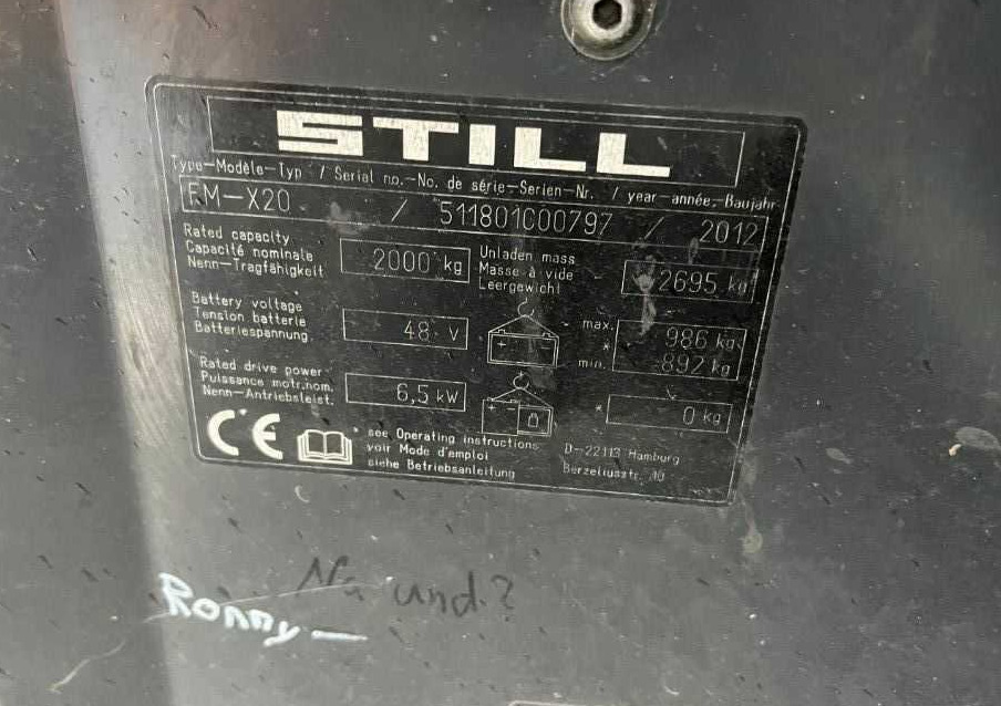 Still FM-X20 - Jangkauan truk: gambar 4 Still FM-X20 - Jangkauan truk: gambar 4