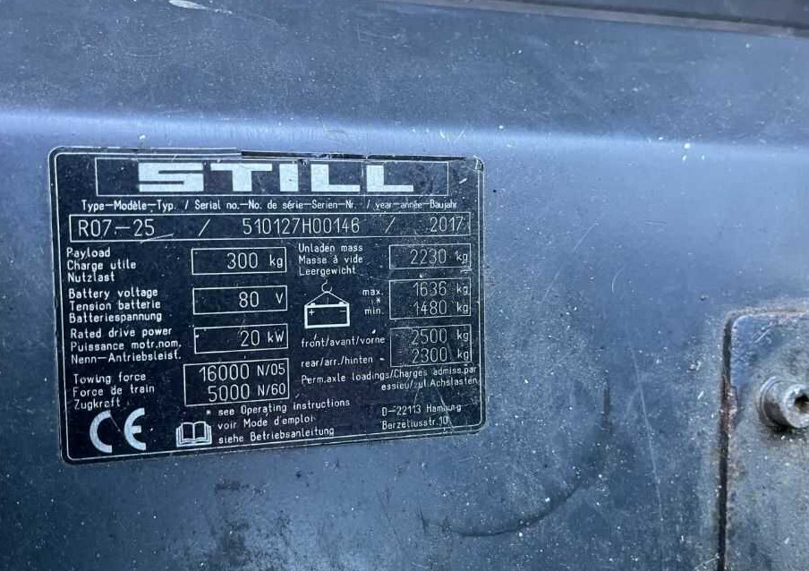 Still R07-25 - Traktor derek: gambar 4 Still R07-25 - Traktor derek: gambar 4