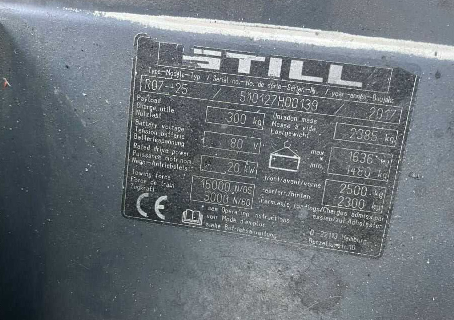 Still R07-25 - Traktor derek: gambar 4 Still R07-25 - Traktor derek: gambar 4