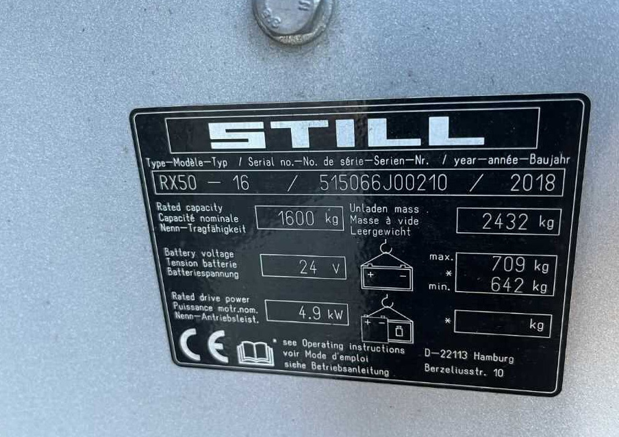 Still RX50-16 - Forklift listrik: gambar 4 Still RX50-16 - Forklift listrik: gambar 4