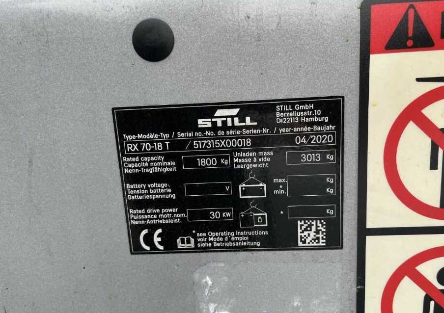 Still RX70-18T - Forklift LPG: gambar 4 Still RX70-18T - Forklift LPG: gambar 4