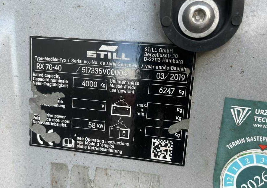 Still RX70-40T - Forklift LPG: gambar 4 Still RX70-40T - Forklift LPG: gambar 4