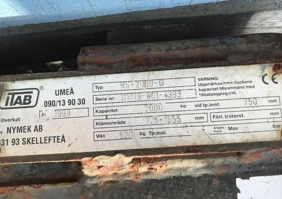 TAB RS-200-G - Klem untuk Forklift: gambar 1 TAB RS-200-G - Klem untuk Forklift: gambar 1