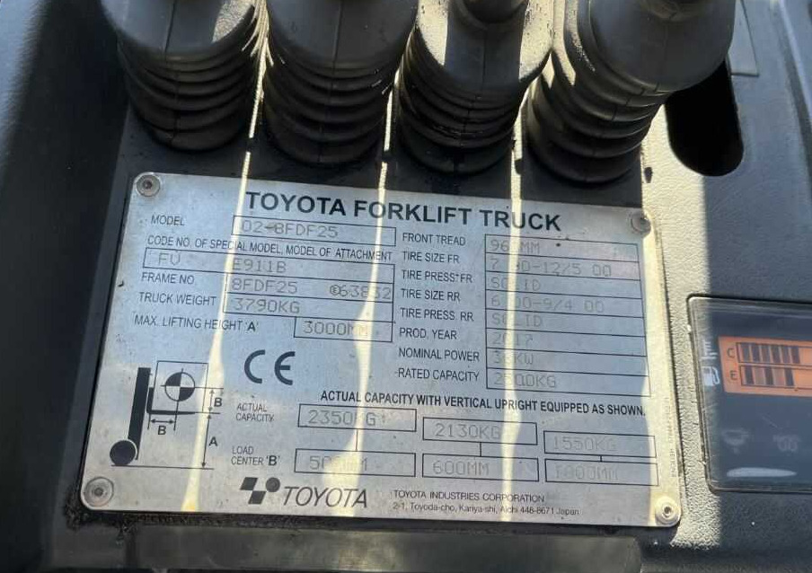 Toyota 8FDF25 - Forklift diesel: gambar 4 Toyota 8FDF25 - Forklift diesel: gambar 4