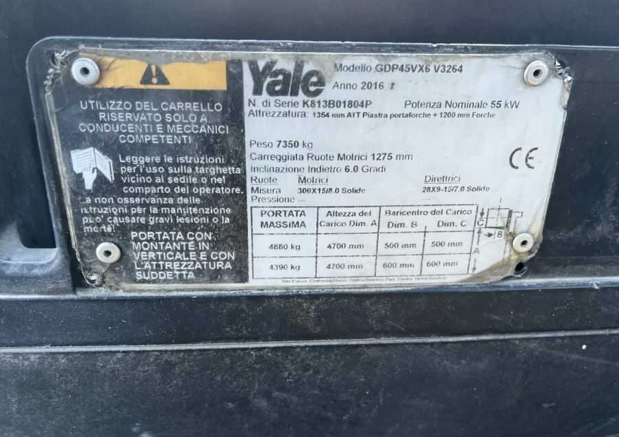 Yale GDP45 - Forklift diesel: gambar 4 Yale GDP45 - Forklift diesel: gambar 4