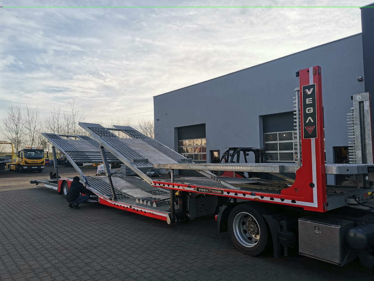 Semi-trailer autotransporter Vega Trailer 2 Axle Jeep Transporter (Vehicles): gambar 14