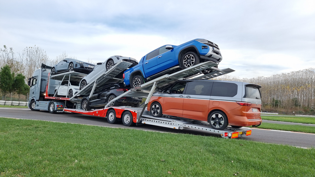 Semi-trailer autotransporter Vega Trailer 2 Axle Jeep Transporter (Vehicles): gambar 18