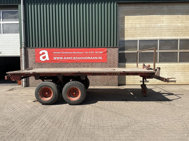 Balenwagen - Gebruikt - Trailer flatbed: gambar 1 Balenwagen - Gebruikt - Trailer flatbed: gambar 1