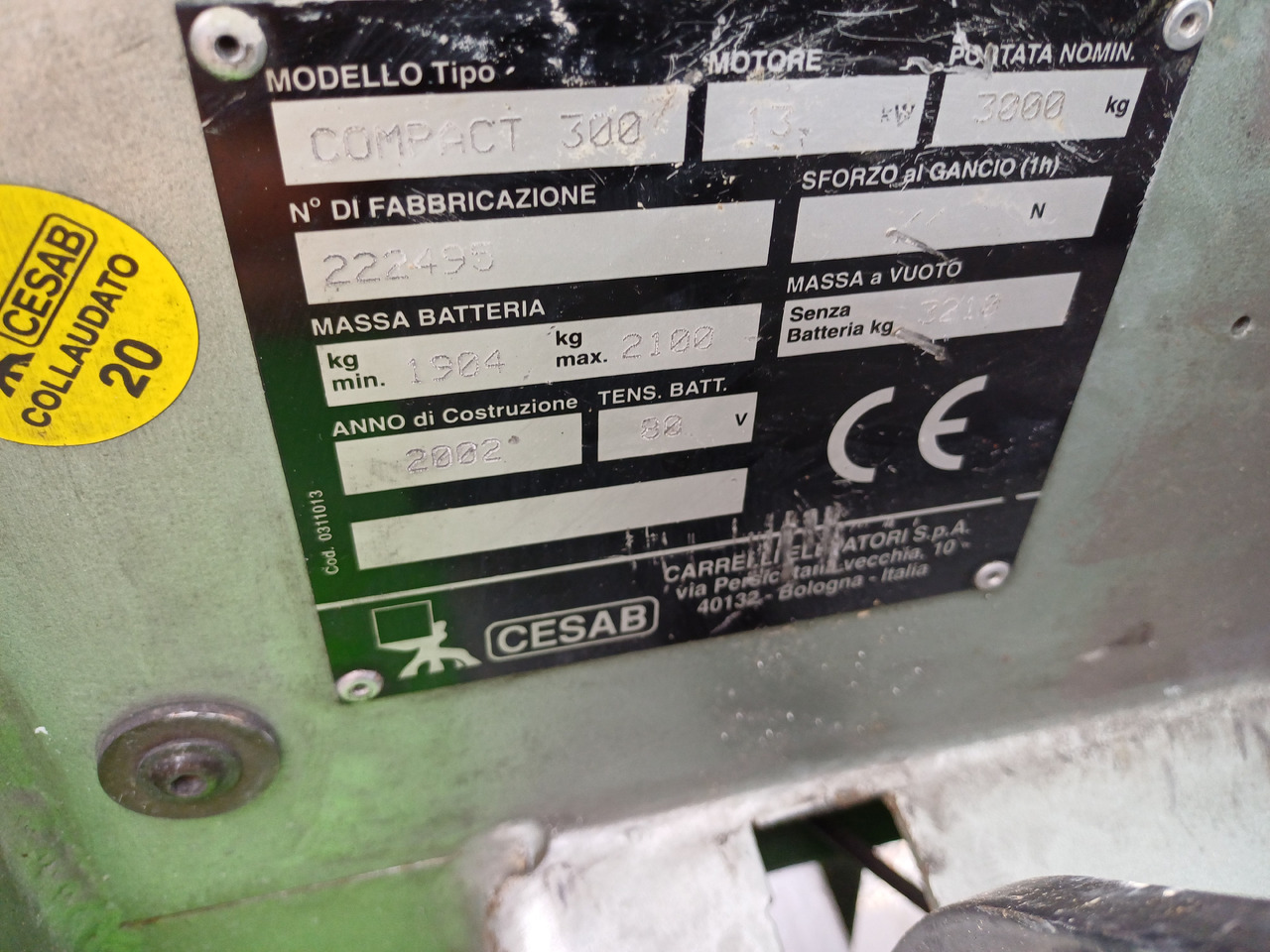 CESAB Compact 300 - Forklift listrik: gambar 5 CESAB Compact 300 - Forklift listrik: gambar 5