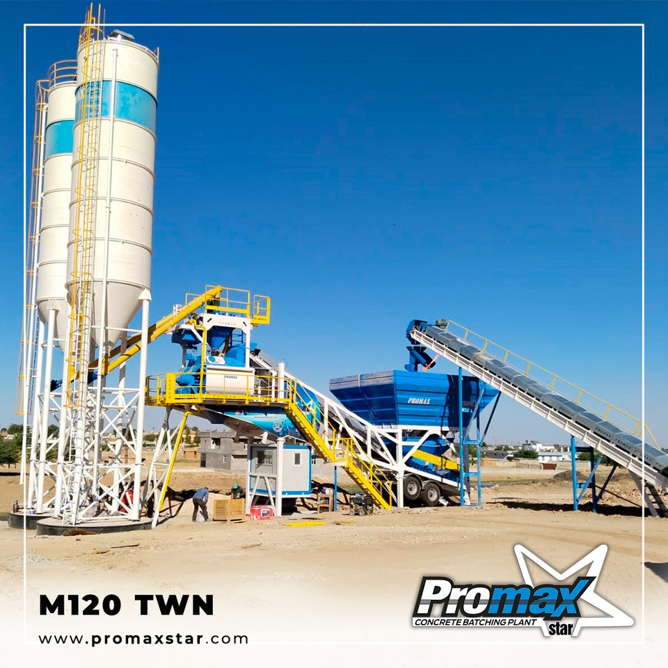 Mobile Concrete Batching Plant M120-TWN (120m3/h) - Pabrik beton: gambar 2 Mobile Concrete Batching Plant M120-TWN (120m3/h) - Pabrik beton: gambar 2