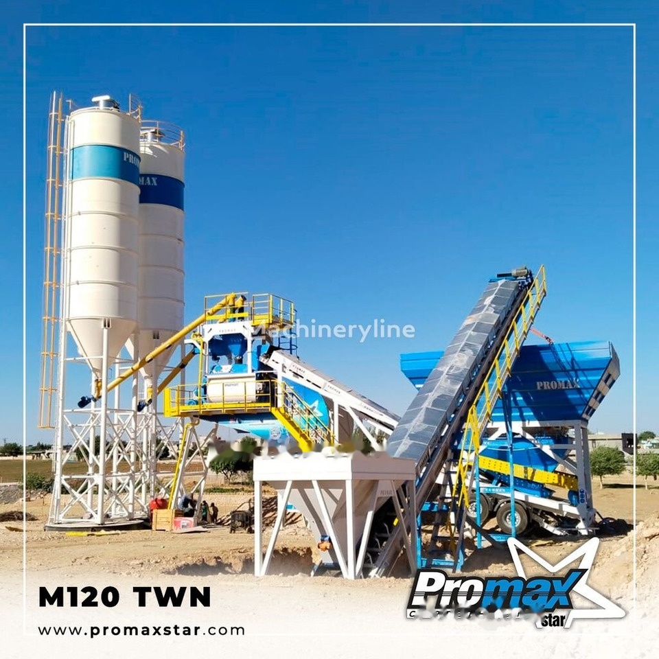 Promax Mobile Concrete Batching Plant M120-TWN (120m3/h) - Pabrik beton: gambar 3 Promax Mobile Concrete Batching Plant M120-TWN (120m3/h) - Pabrik beton: gambar 3