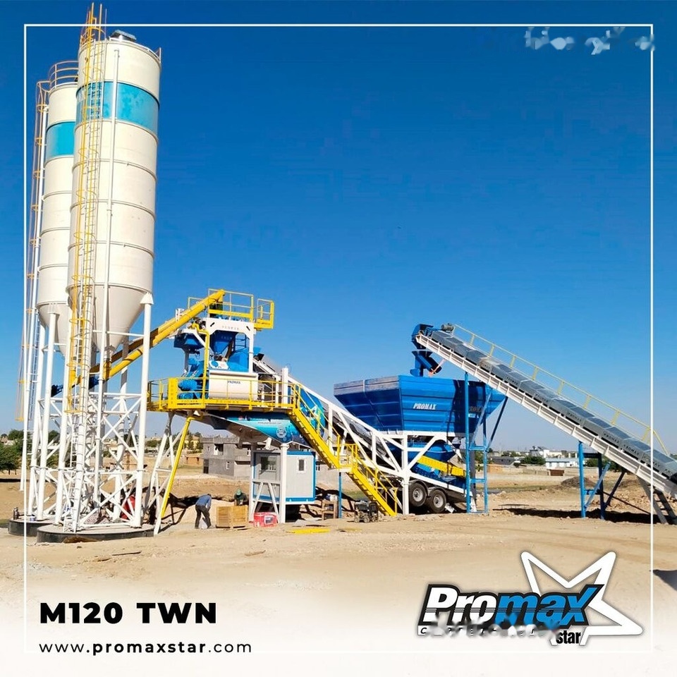 Promax Mobile Concrete Batching Plant M120-TWN (120m3/h) - Pabrik beton: gambar 4 Promax Mobile Concrete Batching Plant M120-TWN (120m3/h) - Pabrik beton: gambar 4