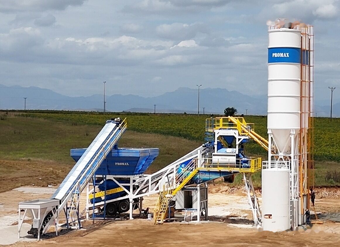 Promax Mobile Concrete Batching Plant M120-TWN (120m3/h) - Pabrik beton: gambar 1 Promax Mobile Concrete Batching Plant M120-TWN (120m3/h) - Pabrik beton: gambar 1