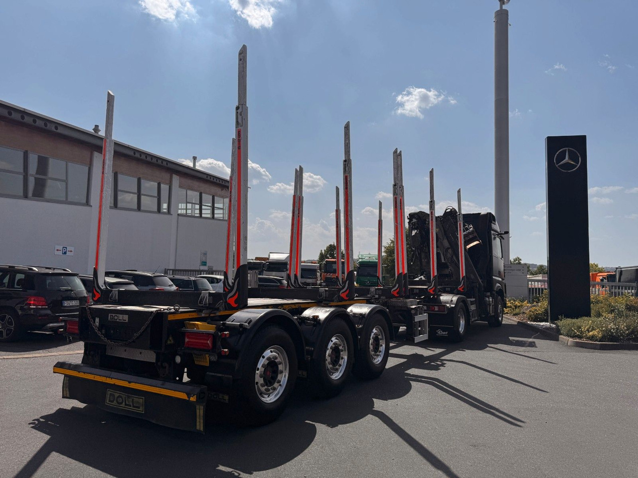Doll H3L-14X Langholz Lift+Lenkachse - Semi-trailer pengangkut kayu: gambar 1 Doll H3L-14X Langholz Lift+Lenkachse - Semi-trailer pengangkut kayu: gambar 1