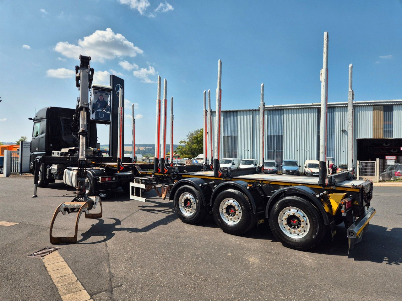 Doll H3L-14X Langholz Lift+Lenkachse - Semi-trailer pengangkut kayu: gambar 3 Doll H3L-14X Langholz Lift+Lenkachse - Semi-trailer pengangkut kayu: gambar 3