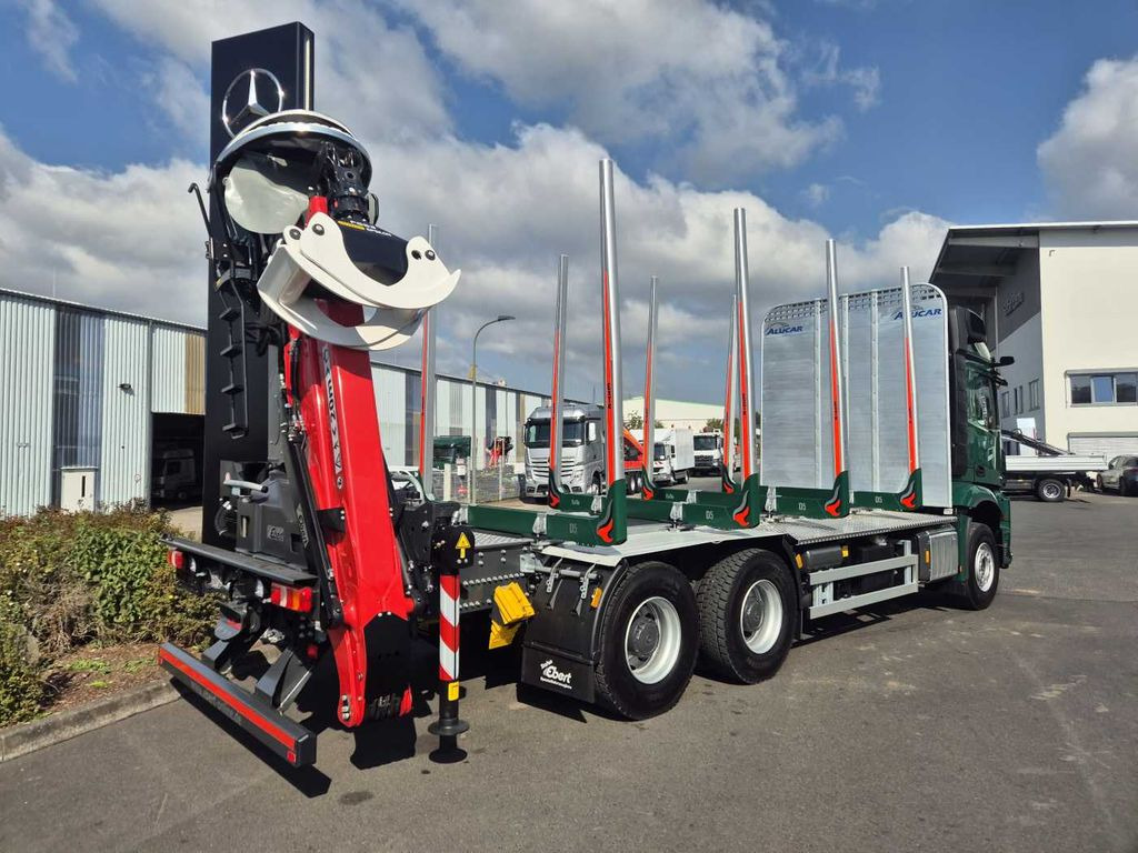 Truk logging, Truk derek baru Mercedes-Benz Arocs 2651 L 6x4 Kran Epsilon TZ 12-86 Retarder: gambar 8