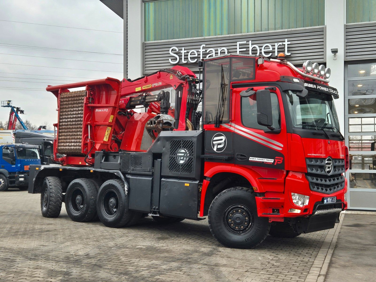 Mercedes-Benz TUROX 8x8 Eschlböck Biber 92 Holzhacker / 1.512h - Truk logging, Truk derek: gambar 2 Mercedes-Benz TUROX 8x8 Eschlböck Biber 92 Holzhacker / 1.512h - Truk logging, Truk derek: gambar 2