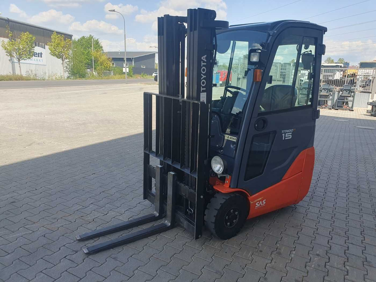 Forklift listrik Toyota 8FBET15 / Triplex: 4.30m / nur 3.412h! / 2022: gambar 7