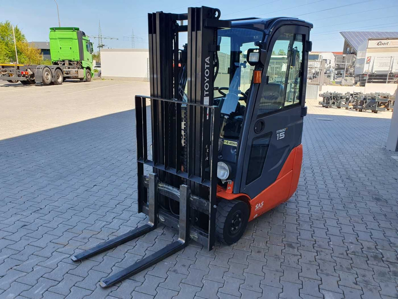 Forklift listrik Toyota 8FBET15 / Triplex: 4.30m / nur 3.489h! / 2022: gambar 7