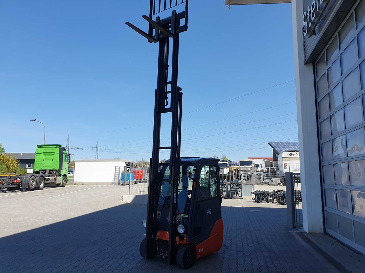 Forklift listrik Toyota 8FBET15 / Triplex: 4.30m / nur 3.489h! / 2022: gambar 10