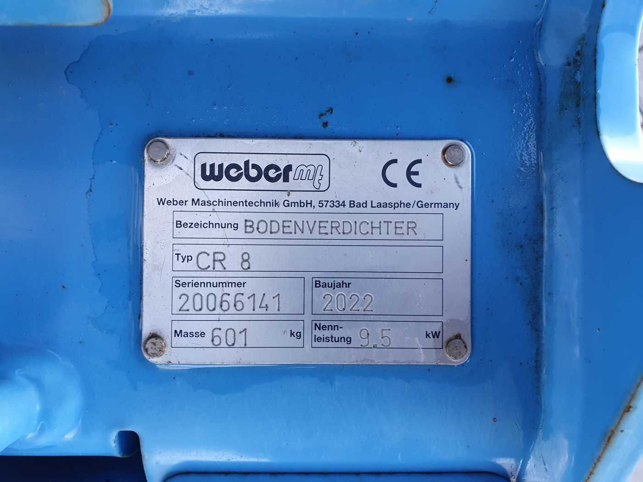 Pelat getar baru Weber CR 8 Hatz-Diesel 601kg Rüttelplatte 117 h: gambar 11