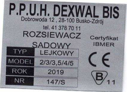 Dexwal fertilizer spreader 300 l - Penyebar pupuk: gambar 4 Dexwal fertilizer spreader 300 l - Penyebar pupuk: gambar 4