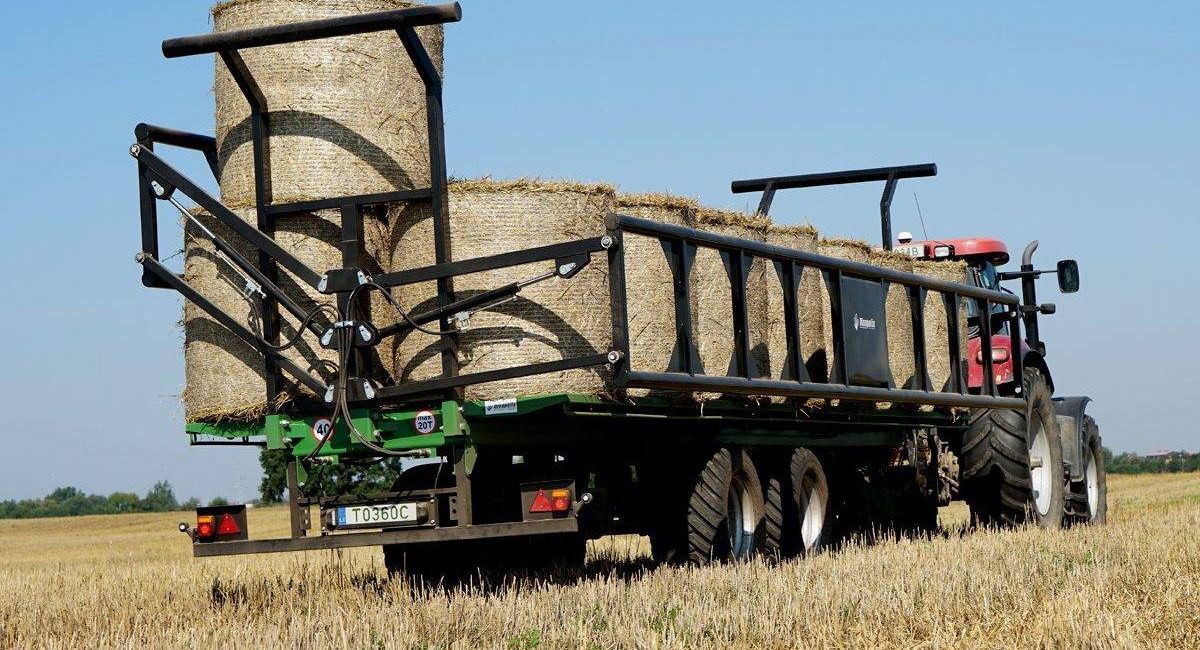 Dinapolis bale trailer 20t, RPP-9000 - Trailer platform pertanian: gambar 1 Dinapolis bale trailer 20t, RPP-9000 - Trailer platform pertanian: gambar 1