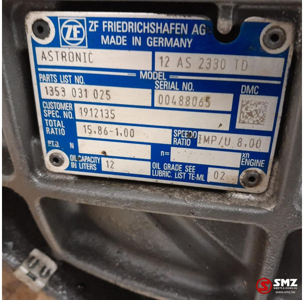 DAF Occ versnellingsbak 12AS2330TD DAF - Gearbox untuk Truk: gambar 5 DAF Occ versnellingsbak 12AS2330TD DAF - Gearbox untuk Truk: gambar 5