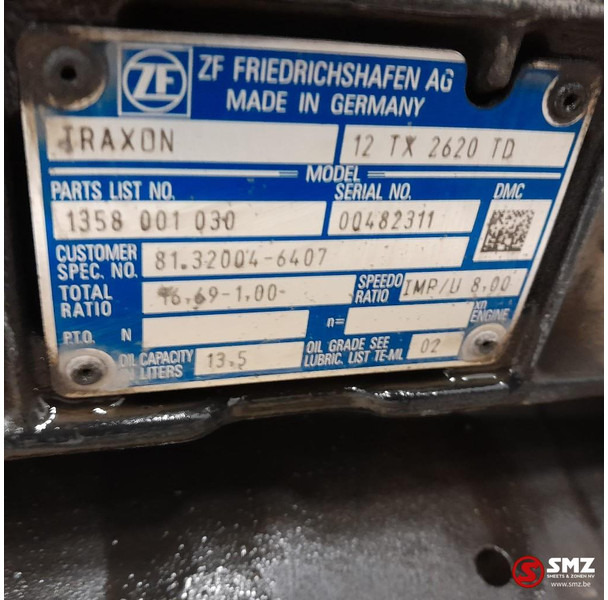 MAN Occ versnellingsbak 12TX2620TD MAN - Gearbox untuk Truk: gambar 5 MAN Occ versnellingsbak 12TX2620TD MAN - Gearbox untuk Truk: gambar 5